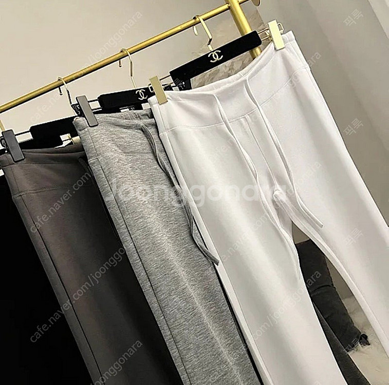 다이어트핏 부츠컷 면 스판 트레이닝 바지--3