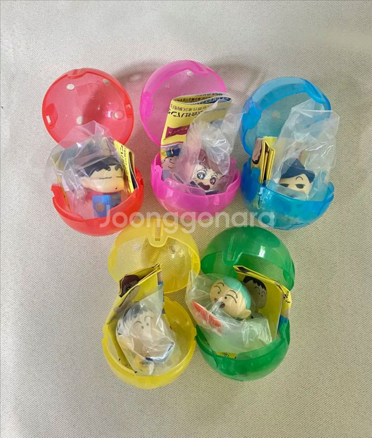 짱구 그림책 5종 풀세트 가챠 피규어 굿즈 정품 반다이--0