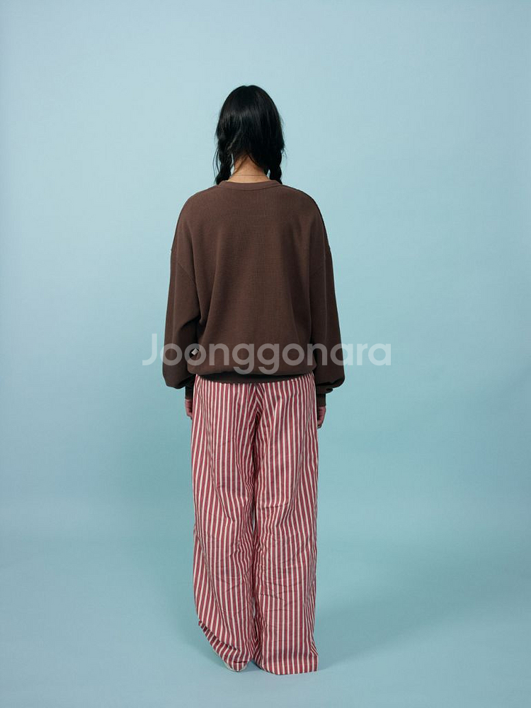 리본빛 ribbonbit 핀 와플 맨투맨--1