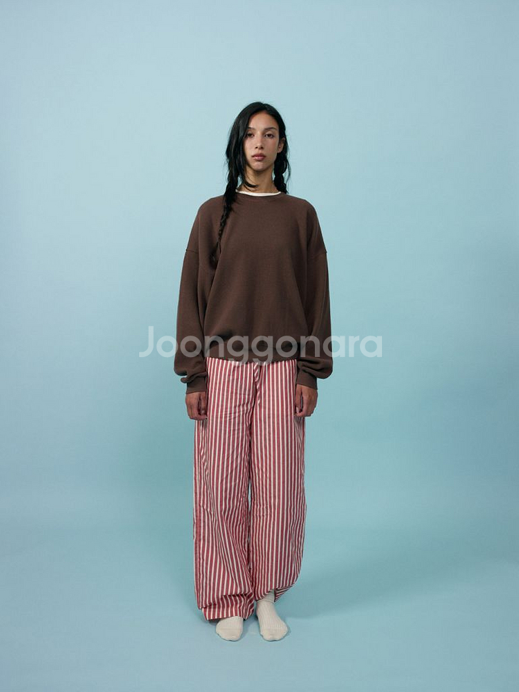 리본빛 ribbonbit 핀 와플 맨투맨--0