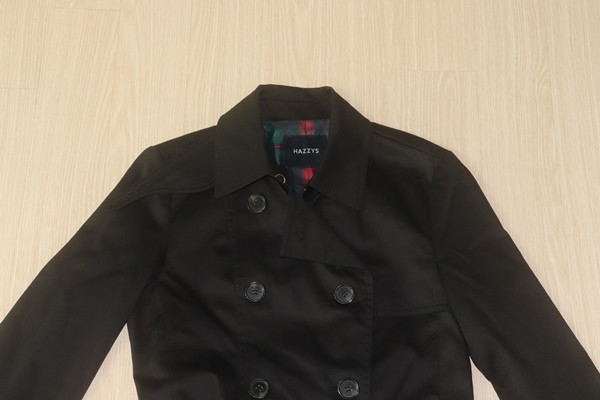 (55)헤지스/블랙 트랜치코트--3