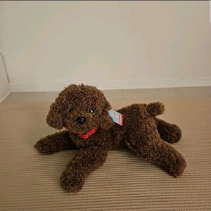 갈색 푸들 강아지 인형