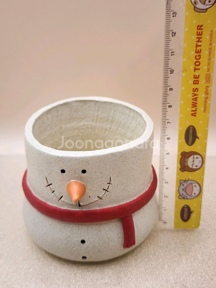 서우포터리 토분 눈사람팟 미사용--3