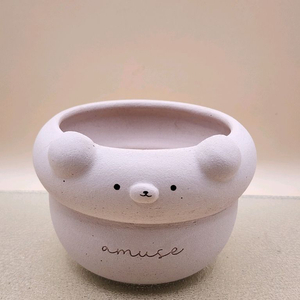 어뮤즈 핑크 곰돌이 토분