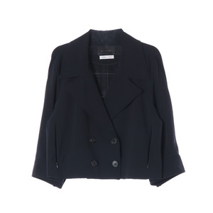 [S]미샤 24FW 블랙 숏 트렌치 자켓 더블브레스티드