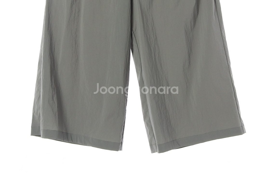 [M]스노우피크 카키 와이드 밴딩 나일론 팬츠--2