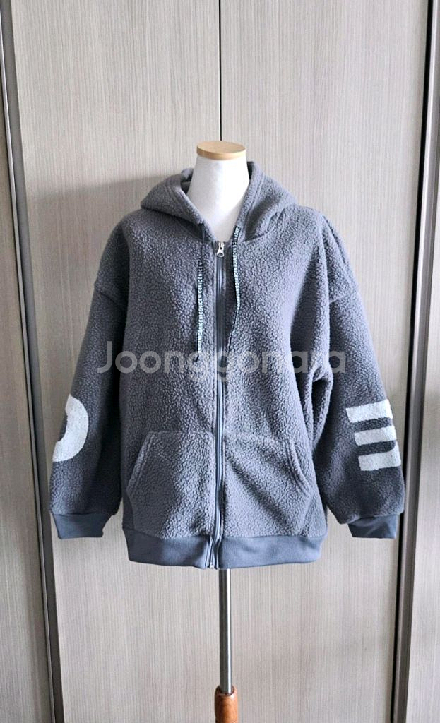오버핏 양털 뽀글이 후드 집업 XL 66~77--8