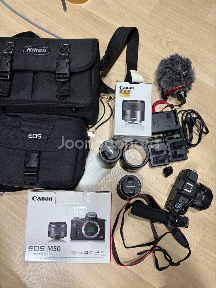 캐논 eos m50, 번들, 22mm•32mm단렌즈--7