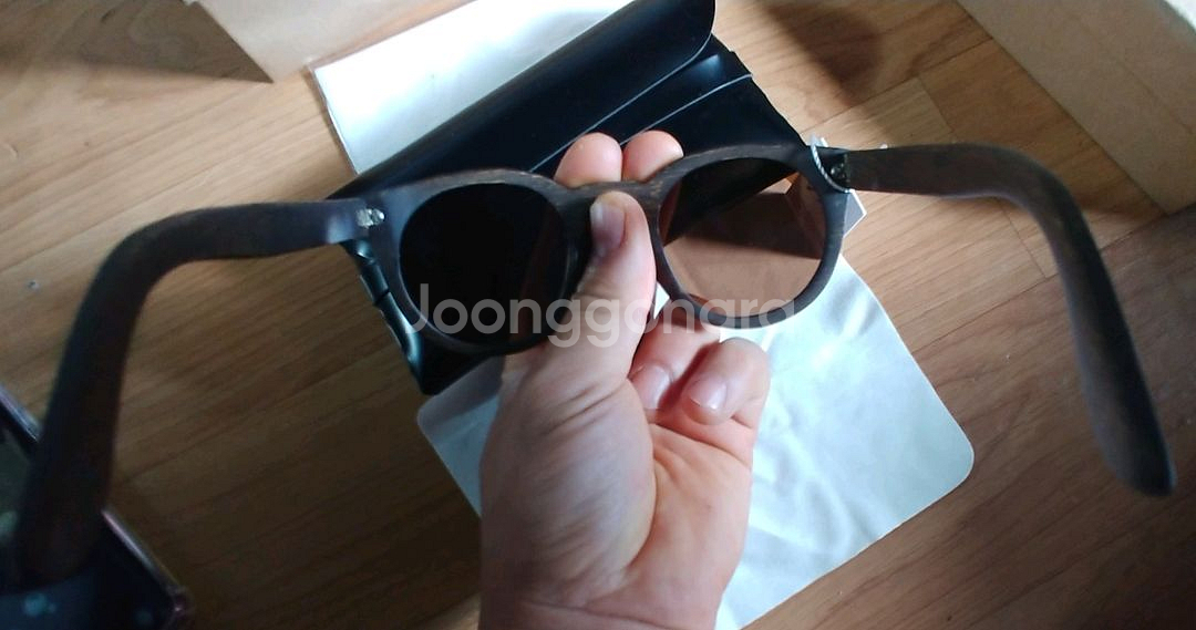수제 나무안경테 선글라스 미사용--4