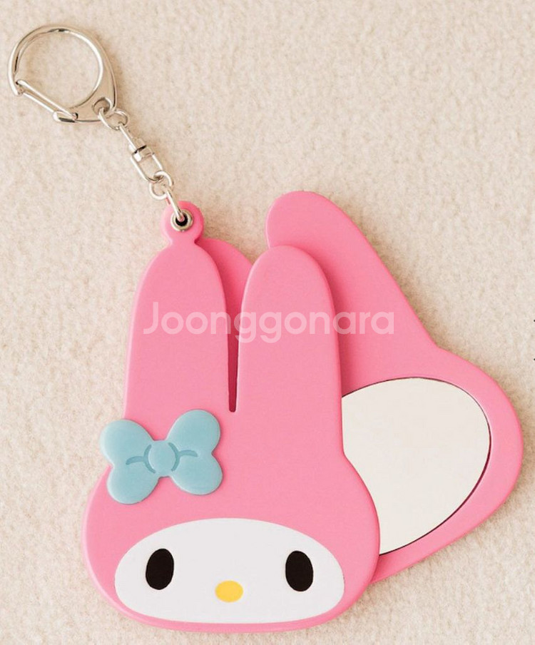 미퍼센트 마이멜로디 거울 키링 핑크마멜--1