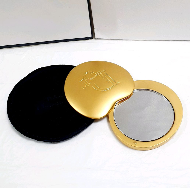 디올 빈티지 골드 거울 손거울--1