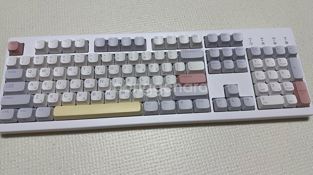 한성 키보드 TGF Cloud 퍼플하트 핑크솔트 토독--0