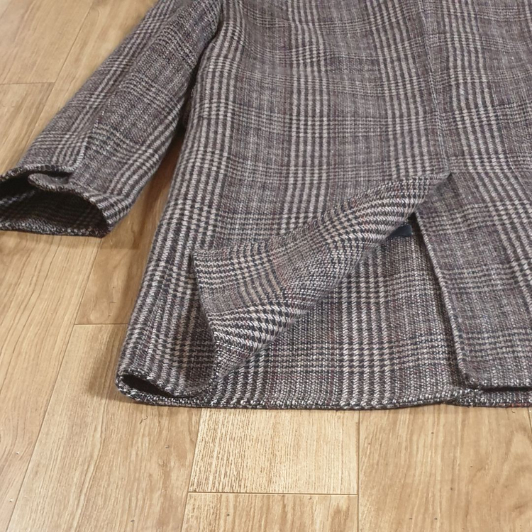 온앤온 체크 더블 코트 여성 55 핸드메이드 점퍼 자켓 이미지