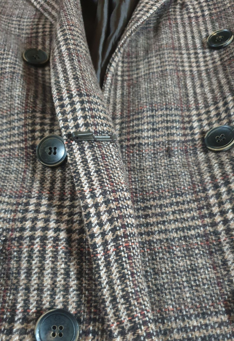 온앤온 체크 더블 코트 여성 55 핸드메이드 점퍼 자켓 이미지