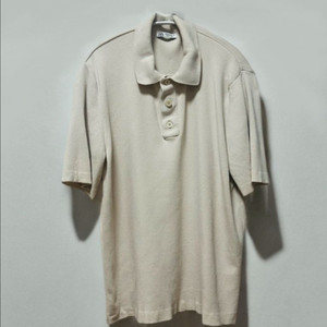 [M] ZARA 자라 아이보리 니트 폴로셔츠