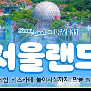 서울랜드 자유이용권 1장