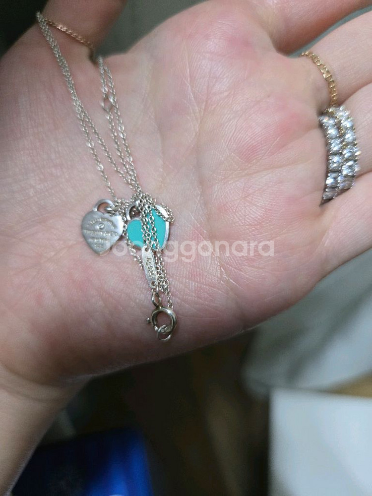 정품 티파니앤코 리턴투 다이아목걸이--2