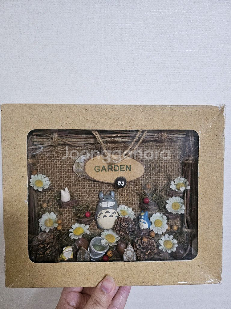 지브리 고전 가든 벽걸이 리스 액자--0