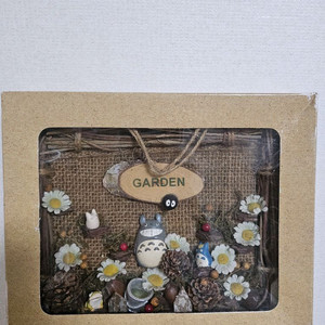 지브리 고전 가든 벽걸이 리스 액자