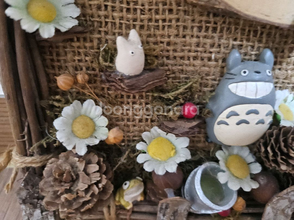 지브리 고전 가든 벽걸이 리스 액자--5