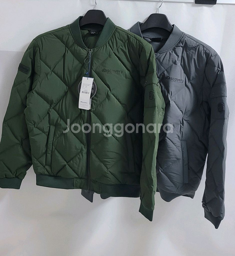 새상품)디스커버리 남성 구스다운 튜브 경량패딩--0