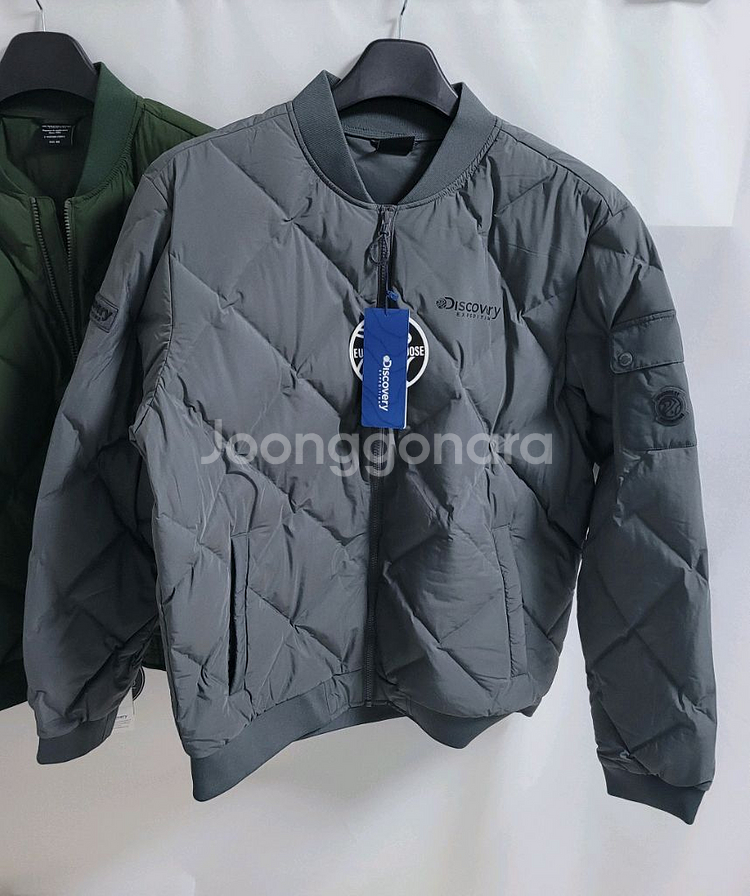 새상품)디스커버리 남성 구스다운 튜브 경량패딩--4