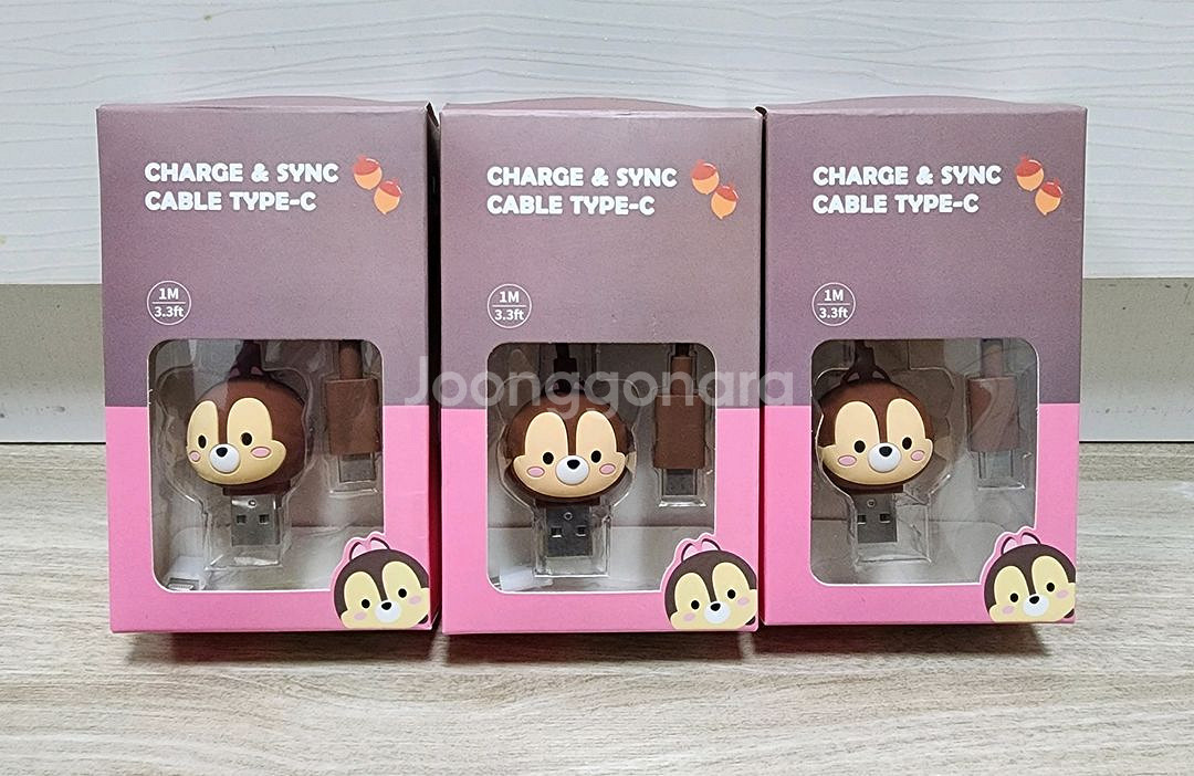 (새상품)디즈니(데이터)케이블(C타입)3개모두--0