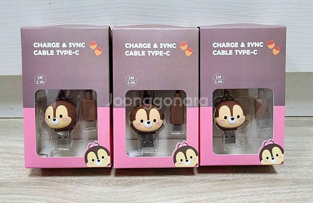 (새상품)디즈니(데이터)케이블(C타입)3개모두--4