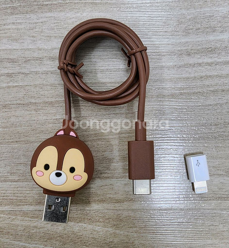 (새상품)디즈니(데이터)케이블(C타입)3개모두--3