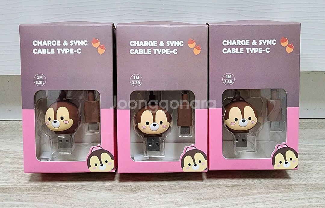 (새상품)디즈니(데이터)케이블(C타입)3개모두--2