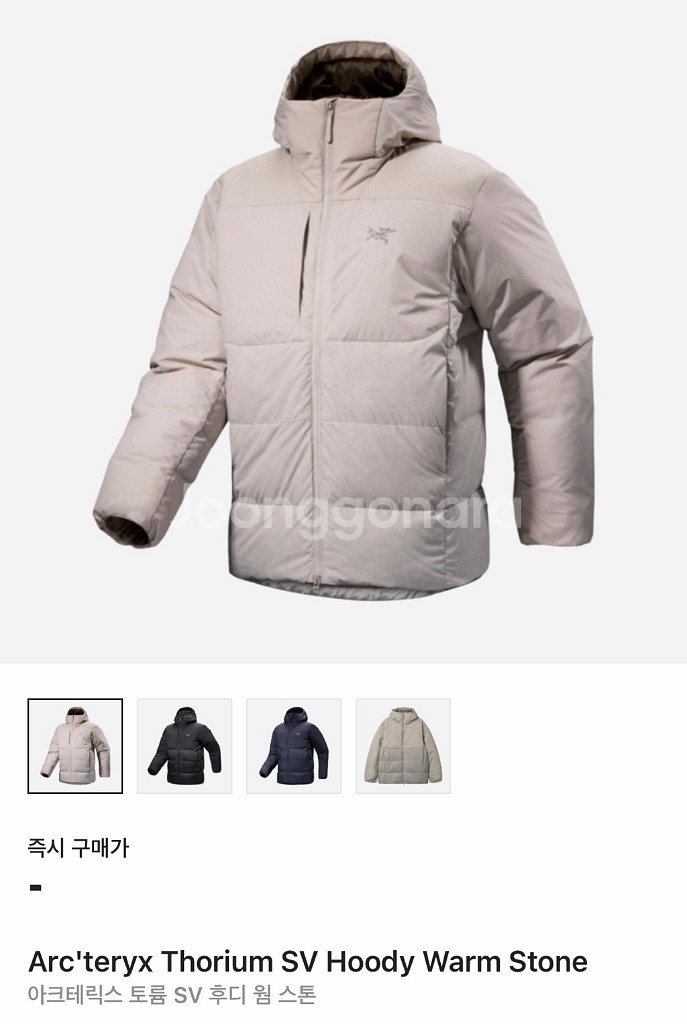 [L] 아크테릭스 토륨 SV 웜스톤 패딩--8