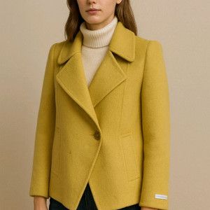 정가60만원 SJ SJ 핸드메이드 울 숏코트 (옐로우)