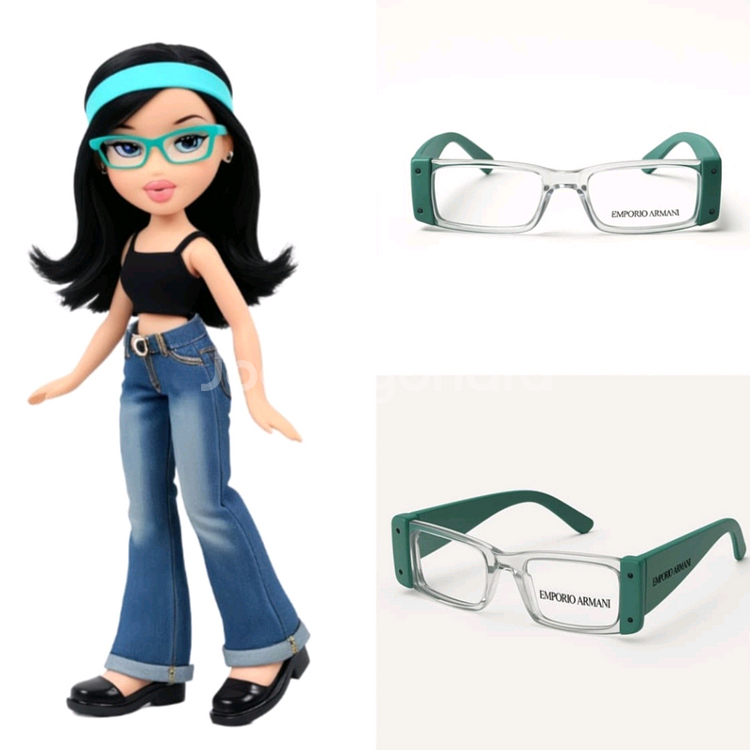 데드스탁 엠포리오 아르마니 투명 긱시크 안경--6