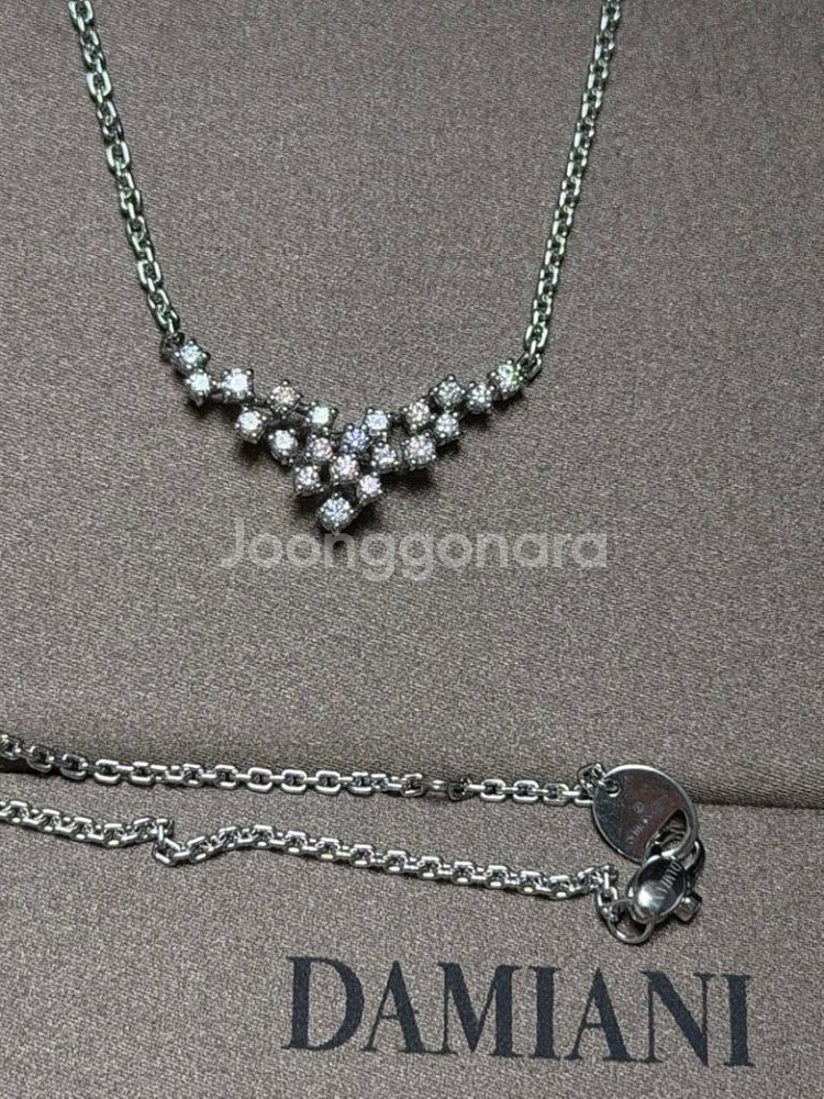 다미아니 화이트골드 미모사 목걸이--1