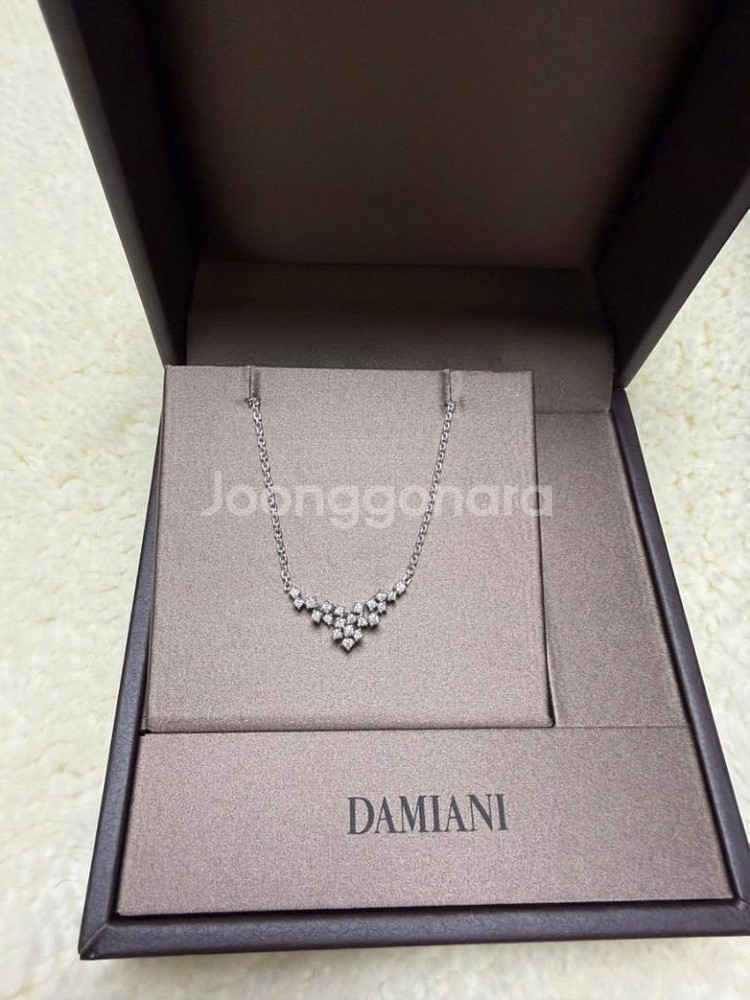 다미아니 화이트골드 미모사 목걸이--2