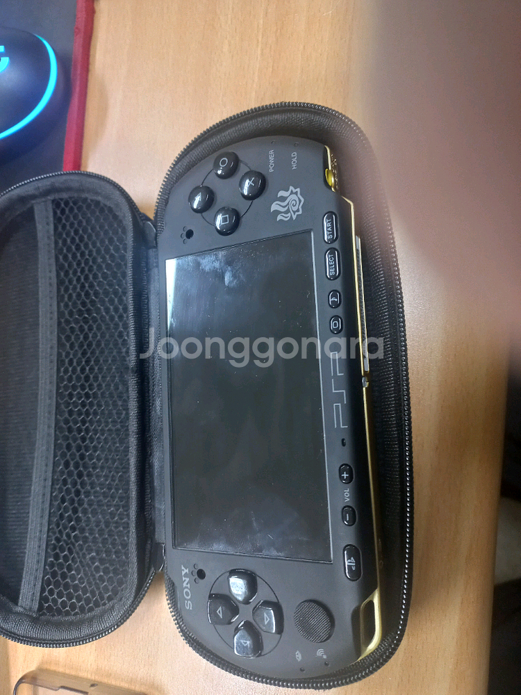 psp 3000 헌터즈 에디션 하우징 커피--0