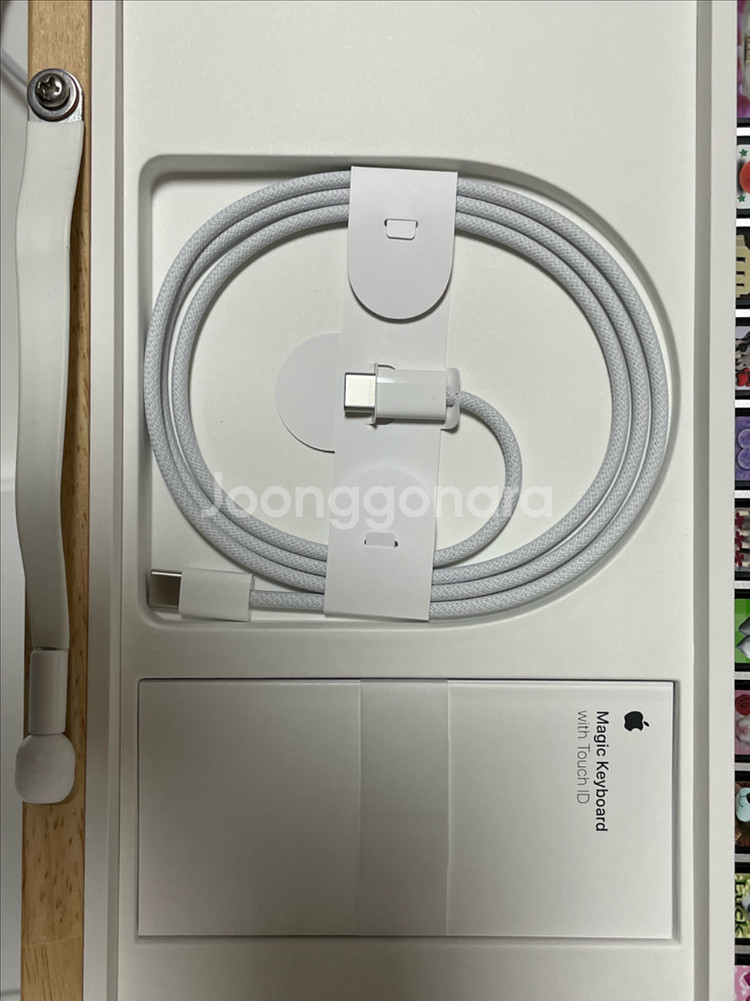 애플 매직키보드 touch id c타입 상태 s급 풀박--5