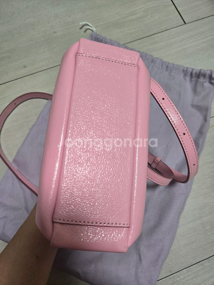 분크 바게트 미니 가방 (핑크)--2