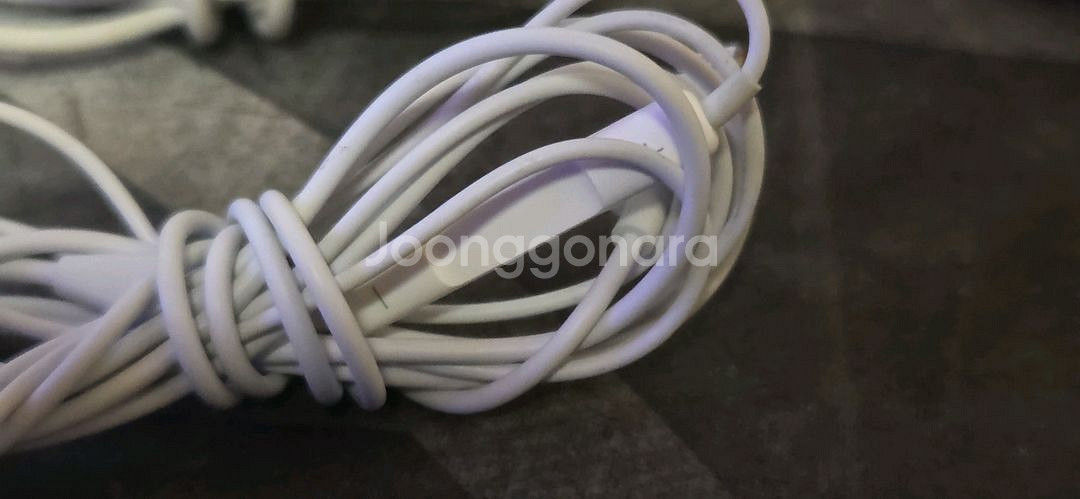 애플 유선 이어팟 라이트닝 이어폰 과 충전케이블--4