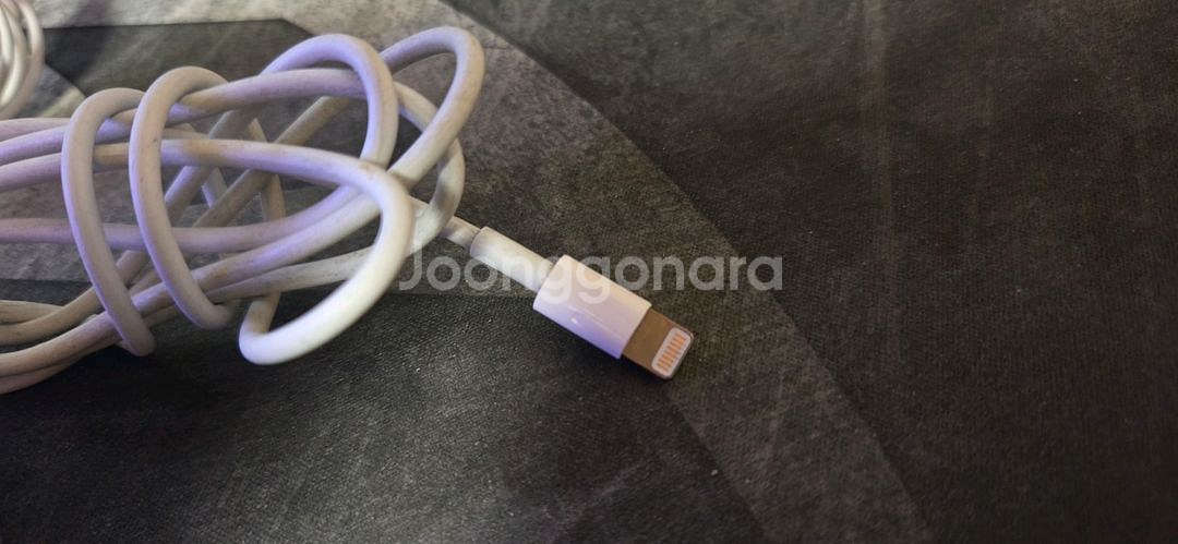 애플 유선 이어팟 라이트닝 이어폰 과 충전케이블--7