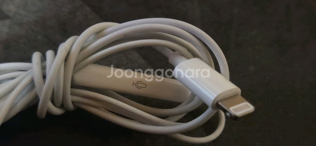 애플 유선 이어팟 라이트닝 이어폰 과 충전케이블--3