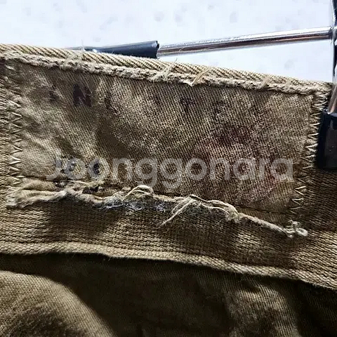 31) 인코텍스 빈티지 워싱 치노팬츠 면바지 카키--6