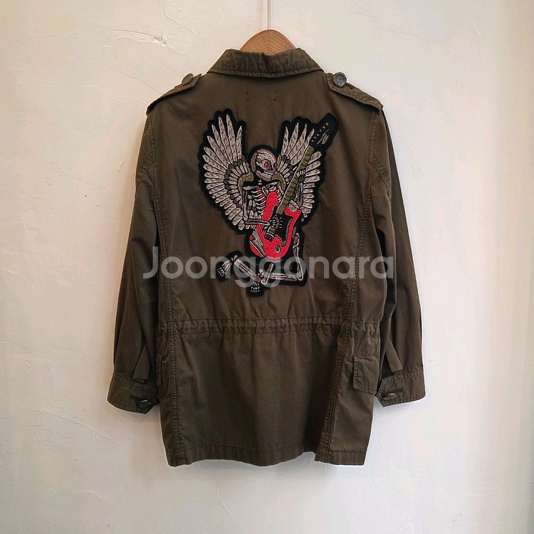 자딕앤볼테르 비즈 포인트 카키 야상 점퍼--1