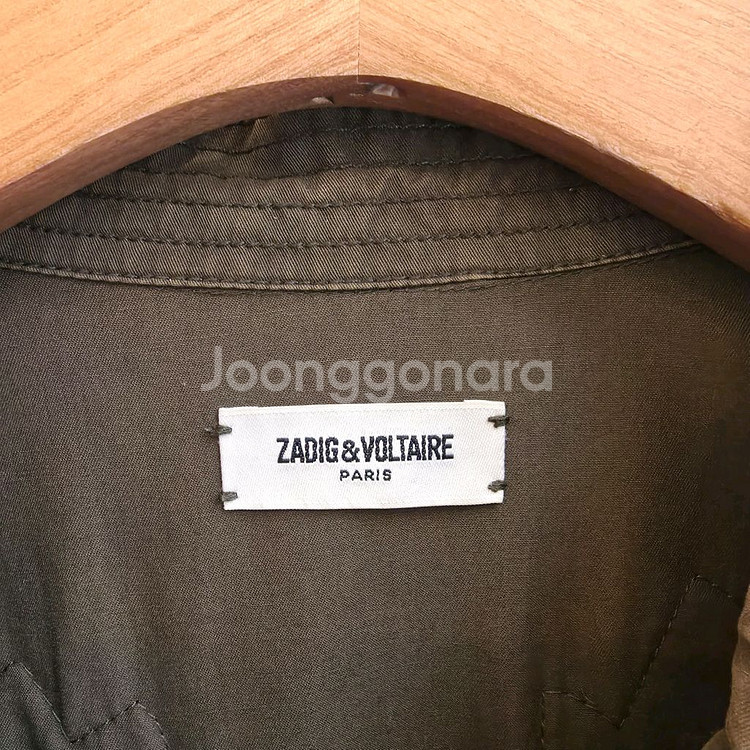 자딕앤볼테르 비즈 포인트 카키 야상 점퍼--2