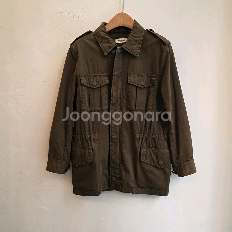 자딕앤볼테르 비즈 포인트 카키 야상 점퍼--0