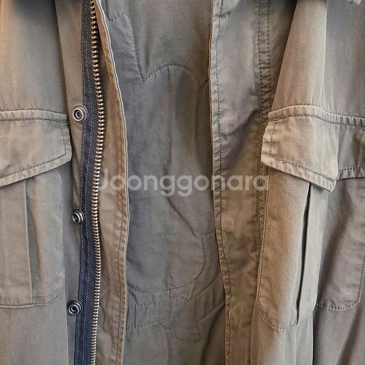 자딕앤볼테르 비즈 포인트 카키 야상 점퍼--5