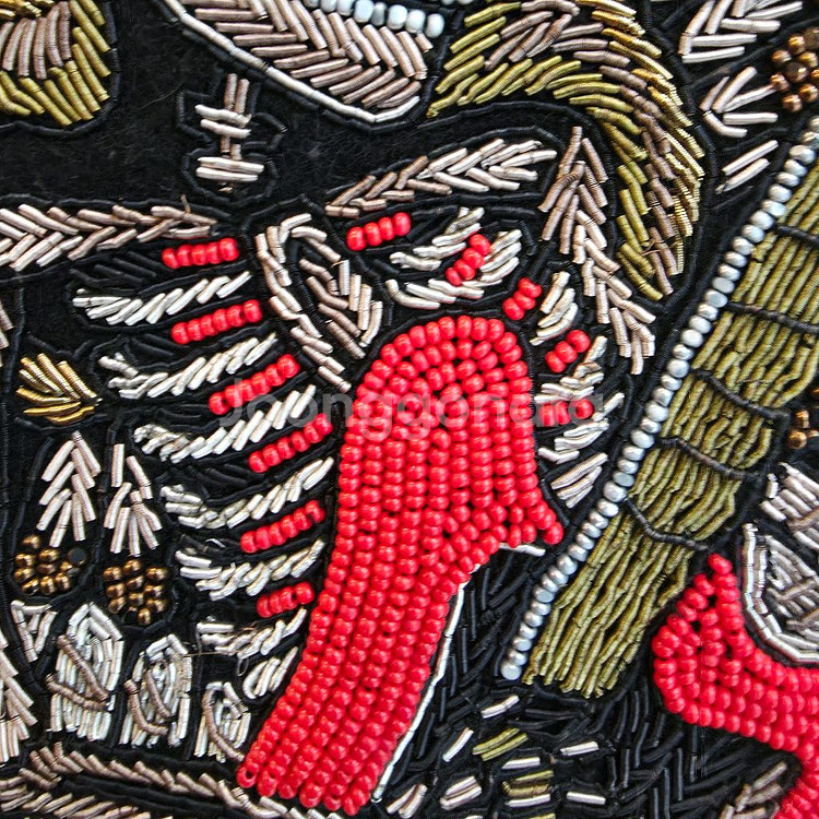 자딕앤볼테르 비즈 포인트 카키 야상 점퍼--4