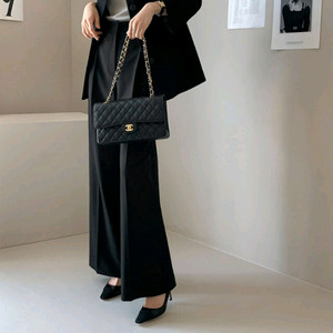 데일리룩 브루넬로와이드팬츠 블랙L