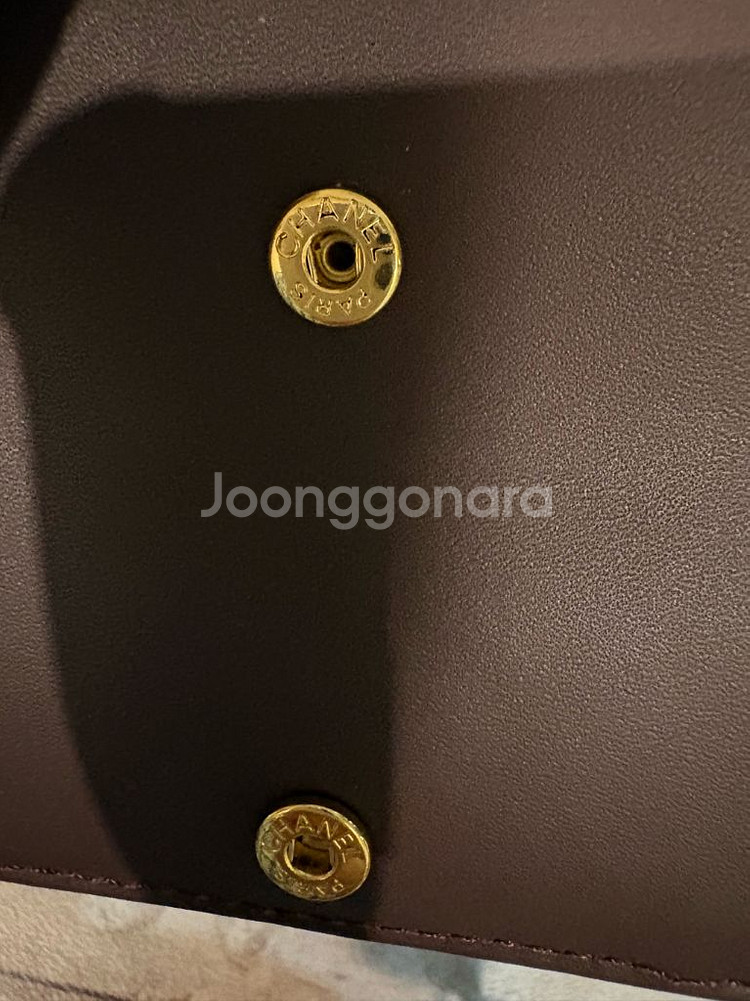 샤넬 캐비어 똑딱이 반지갑 풀박스 새상품--5