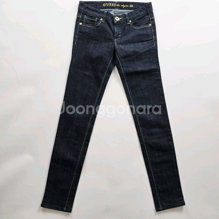 게스 청바지 약스판 진청 데님 사이즈25 R2643--2